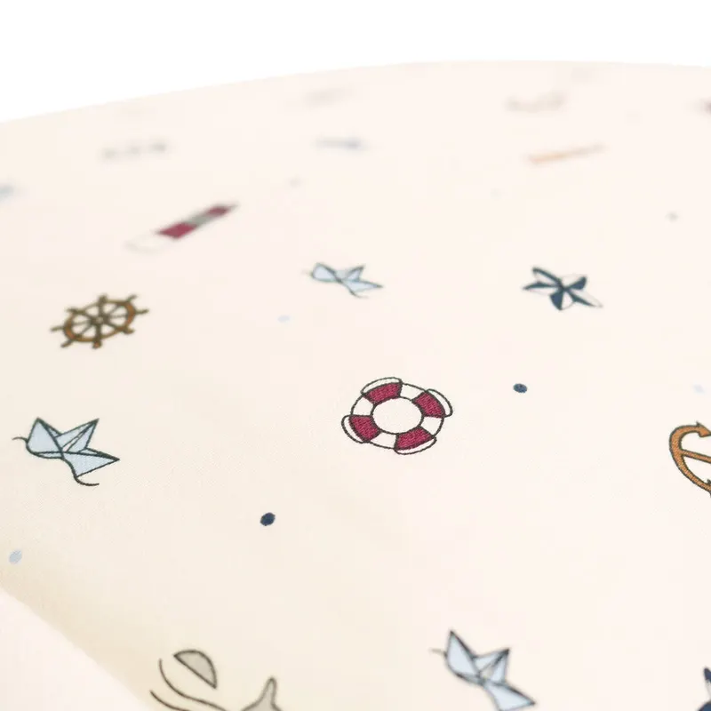 Babybettwäsche Little Sailor aus Bio-Baumwollsatin, FILIBABBA, Kissenbezug: 40 × 45 cm; Bettdeckenbezug: 70 × 100 cm, Ansicht 3