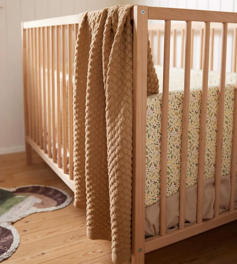 FILIBABBA Babydecke, gestrickt aus GOTS-zertifizierter Bio-Baumwolle, 70 × 100 cm, Ansicht 4