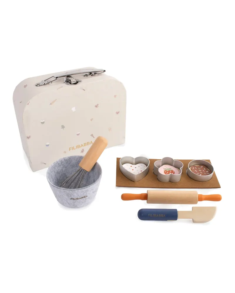 Holz-Backspielset Little Baker mit Pappkoffer