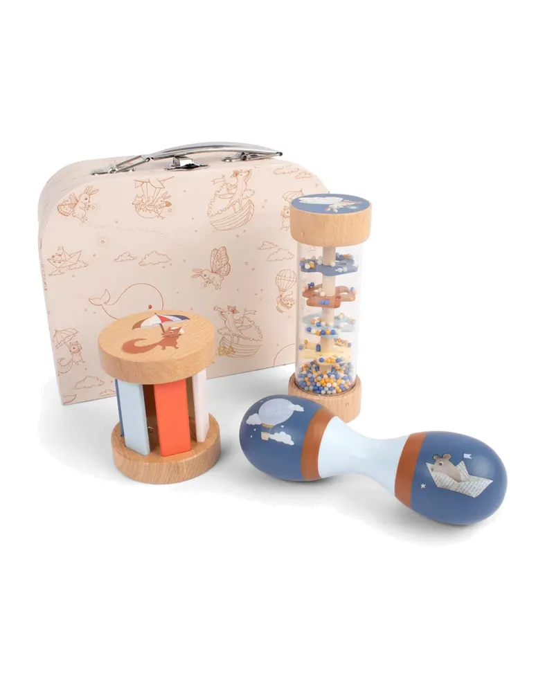 Holzspielzeug-Set „My First Wooden Sensory Toys“ mit Rasseln