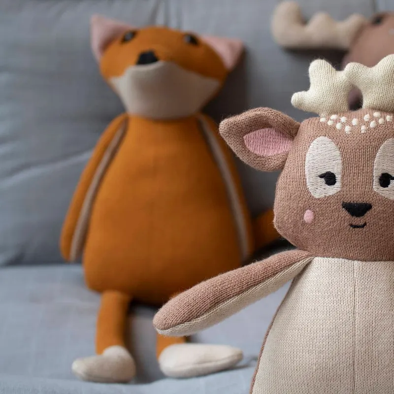Kuscheltier Bea the Bambi aus Bio-Baumwolle, FILIBABBA, Brownie (braun), Ansicht 2