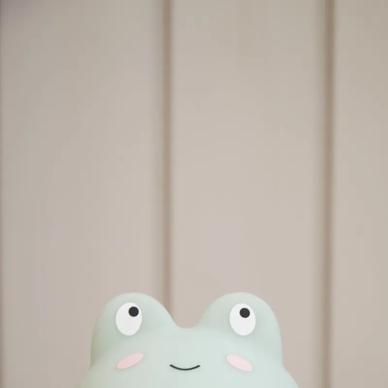 FILIBABBA LED-Tischleuchte Frey der Frosch aus Silikon, Staubiges Grün, Ansicht 3