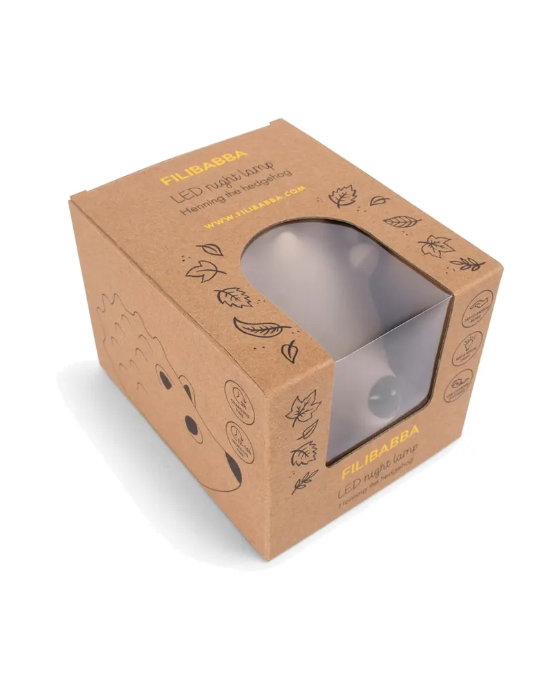 LED-Tischleuchte Henning der Igel aus Silikon, FILIBABBA, Beige, Ansicht 4
