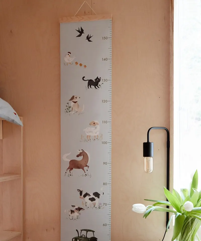 FILIBABBA Messlatte Farmtiere, Messbereich 40–160 cm, Ansicht 3