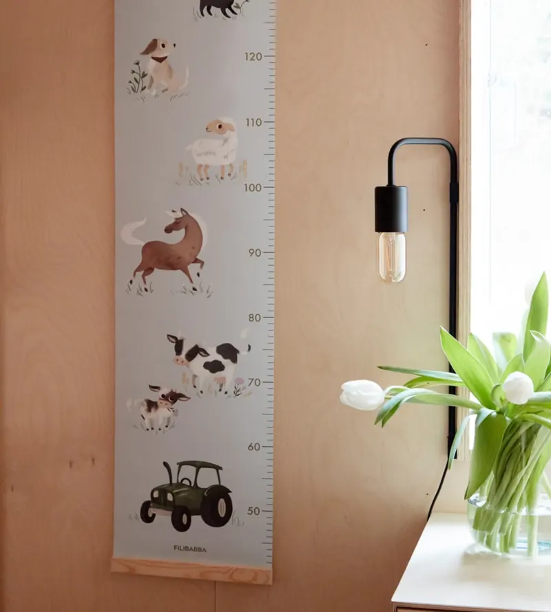 FILIBABBA Messlatte Farmtiere, Messbereich 40–160 cm, Ansicht 4