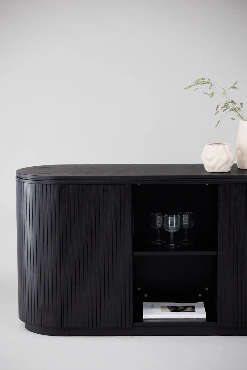 Fjällbacka ovales Sideboard, im Wohnraum, Ansicht 2