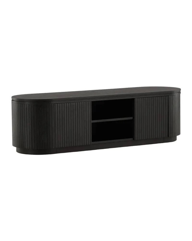 Fjällbacka TV-Lowboard mit abgerundeten Seiten, Ansicht 2