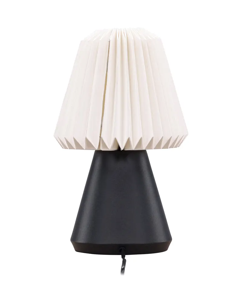 Fjällen Tischlampe mit Plisseeschirm und konischem Fuß in Schwarz, Ansicht 8