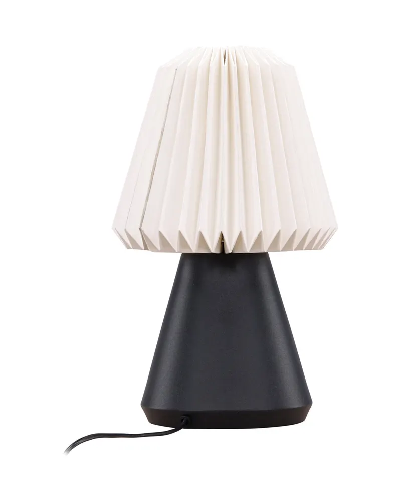 Fjällen Tischlampe mit Plisseeschirm und konischem Fuß in Schwarz, Ansicht 9