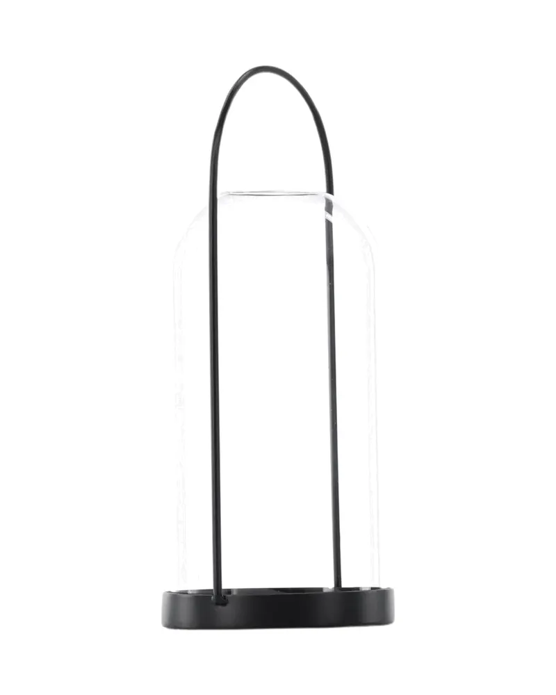 Flora Windlicht-Laterne mit Bügel aus Eisen und Glas in Ø 11 cm, Ansicht 8