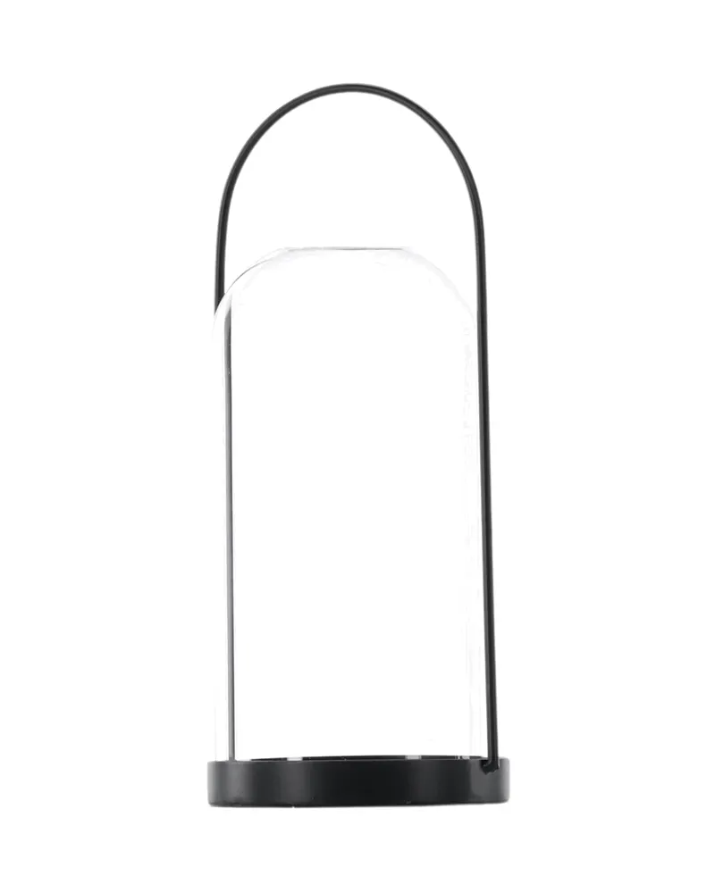 Flora Windlicht-Laterne mit Bügel aus Eisen und Glas in Ø 11 cm, Ansicht 11