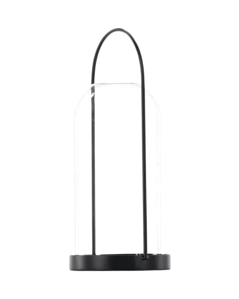 Flora Windlicht-Laterne mit Bügel aus Eisen und Glas in Ø 11 cm, Ansicht 12