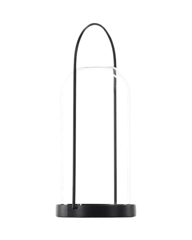 Flora Windlicht-Laterne mit Bügel aus Eisen und Glas in Ø 11 cm, Ansicht 3