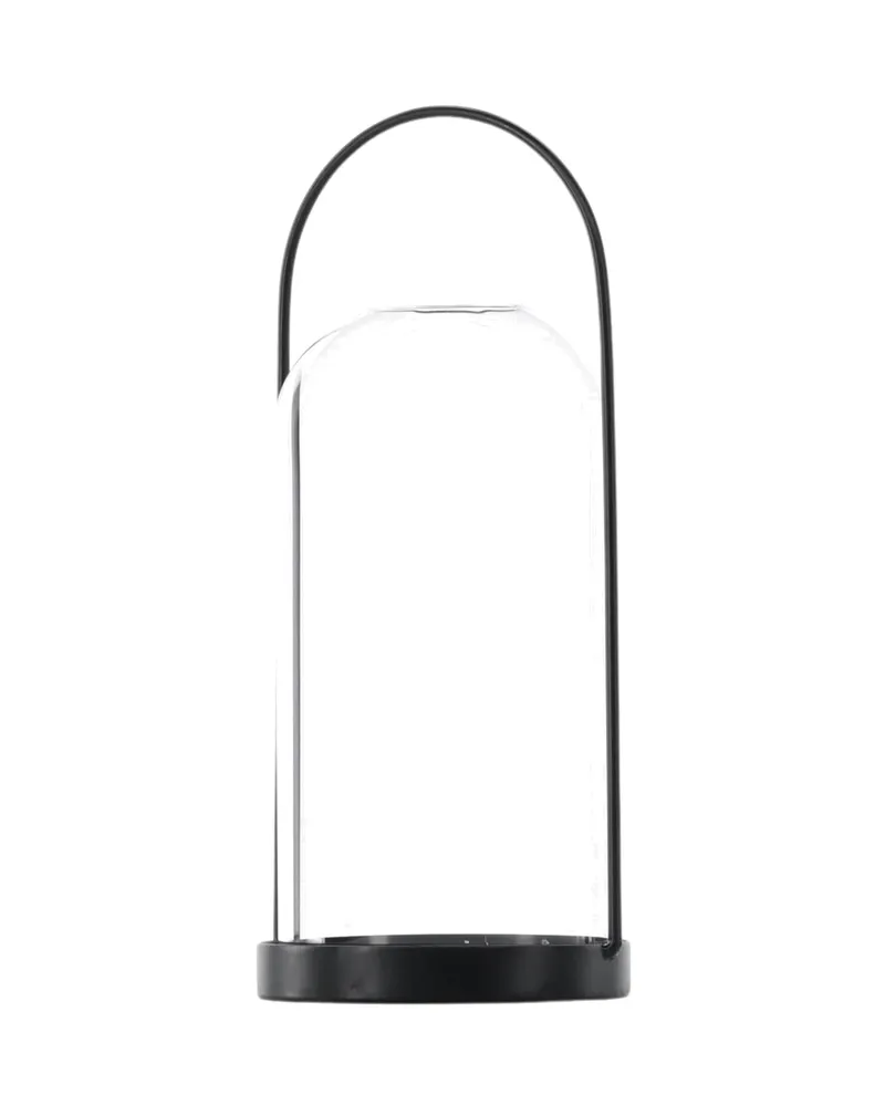Flora Windlicht-Laterne mit Bügel aus Eisen und Glas in Ø 11 cm, Ansicht 5