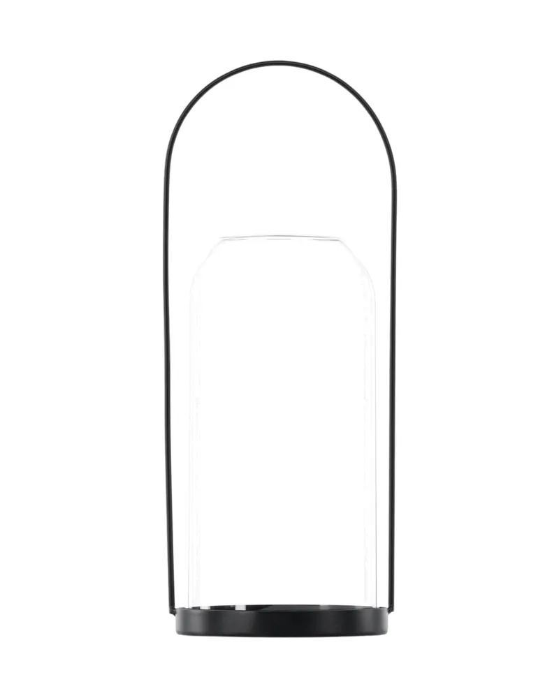 Flora Windlicht-Laterne mit Bügel aus Eisen und Glas in Ø 13 cm, Ansicht 1