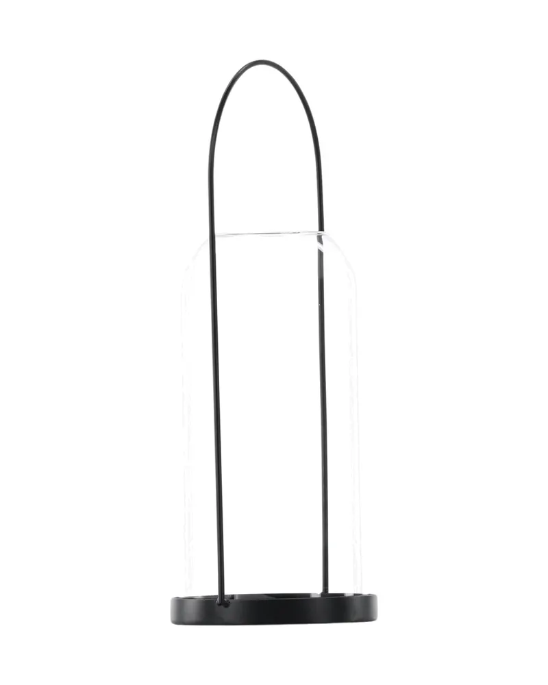 Flora Windlicht-Laterne mit Bügel aus Eisen und Glas in Ø 13 cm, Ansicht 8