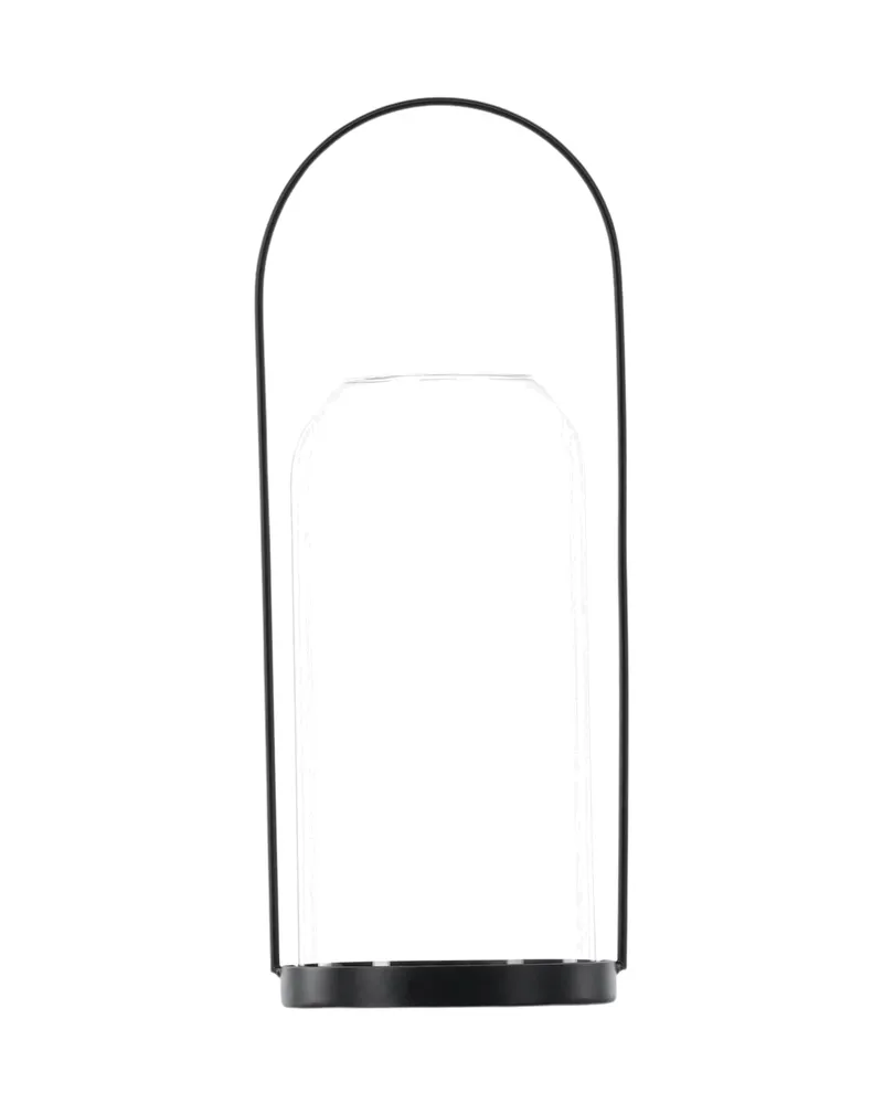 Flora Windlicht-Laterne mit Bügel aus Eisen und Glas in Ø 13 cm, Ansicht 10