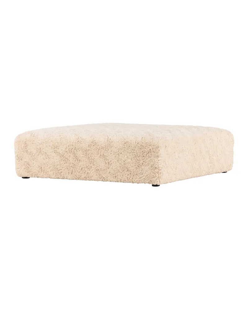 Frankie quadratischer Pouf aus Fleece in 100 × 30 × 100 cm, Ansicht 8