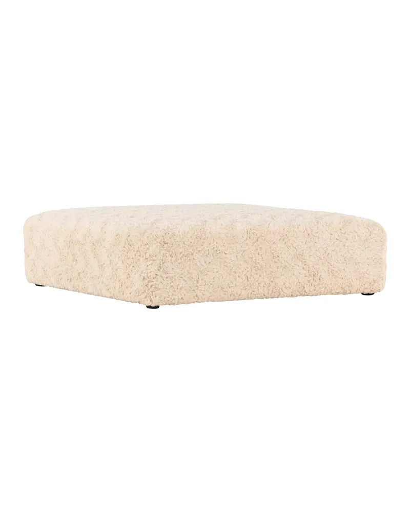 Frankie quadratischer Pouf aus Fleece in 100 × 30 × 100 cm, Ansicht 9