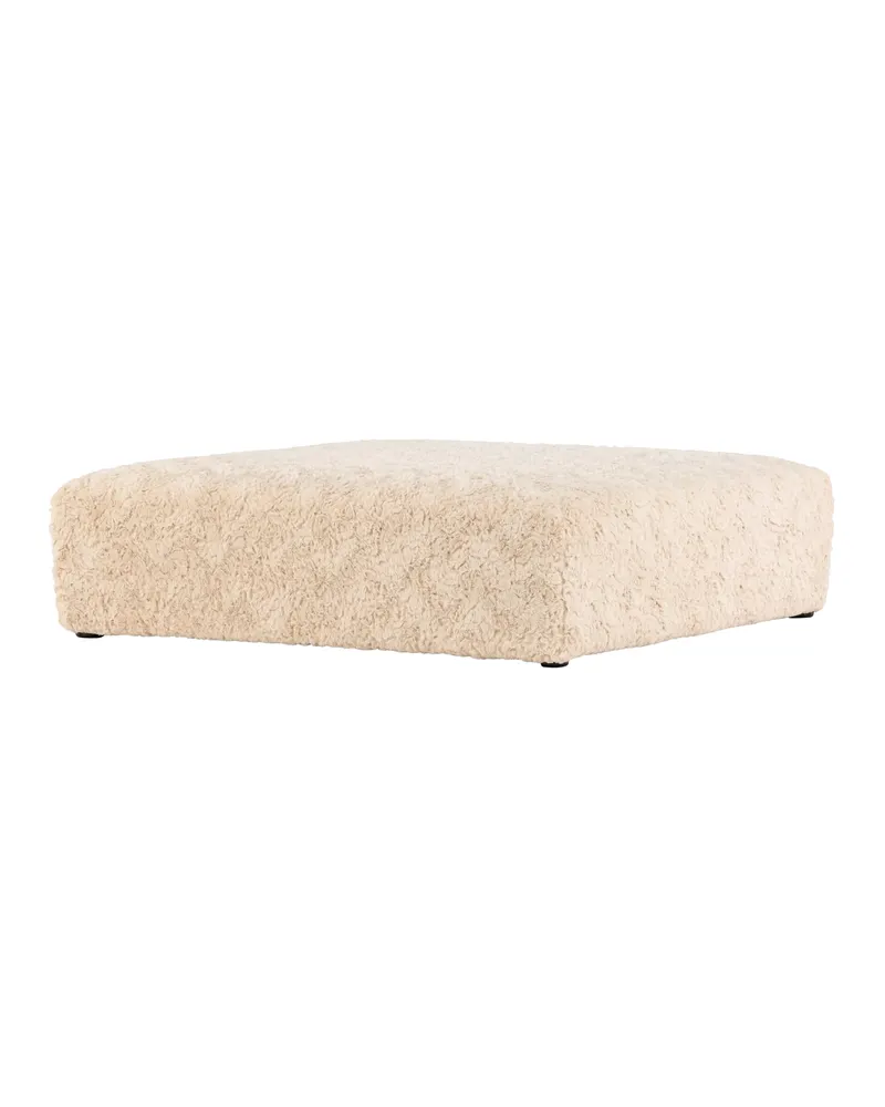 Frankie quadratischer Pouf aus Fleece in 100 × 30 × 100 cm, Ansicht 11