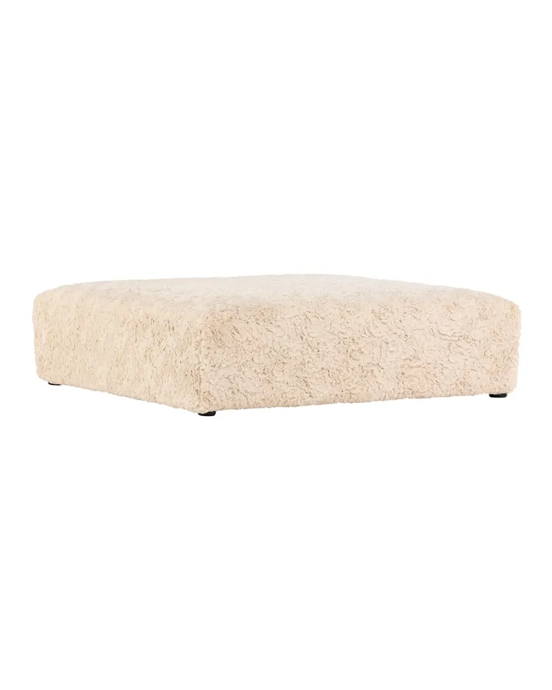 Frankie quadratischer Pouf aus Fleece in 100 × 30 × 100 cm, Ansicht 12