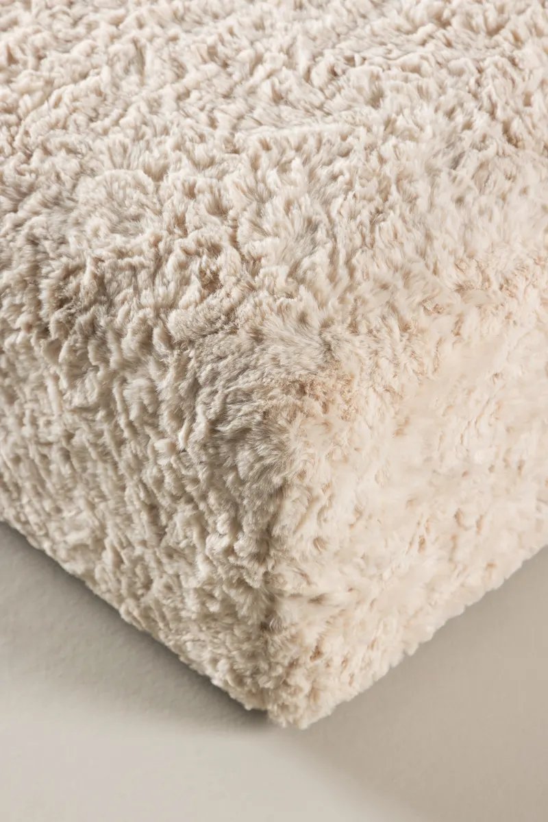 Frankie quadratischer Pouf aus Fleece in 100 × 30 × 100 cm, im Wohnraum, Ansicht 3