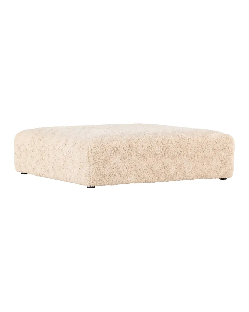 Frankie quadratischer Pouf aus Fleece in 100 × 30 × 100 cm, Ansicht 3