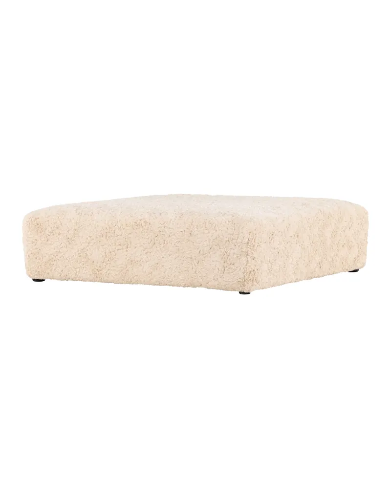 Frankie quadratischer Pouf aus Fleece in 100 × 30 × 100 cm, Ansicht 5