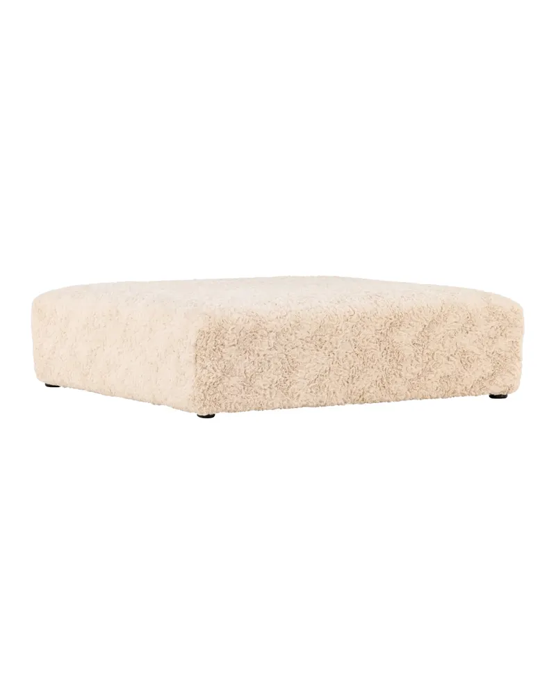 Frankie quadratischer Pouf aus Fleece in 100 × 30 × 100 cm, Ansicht 6