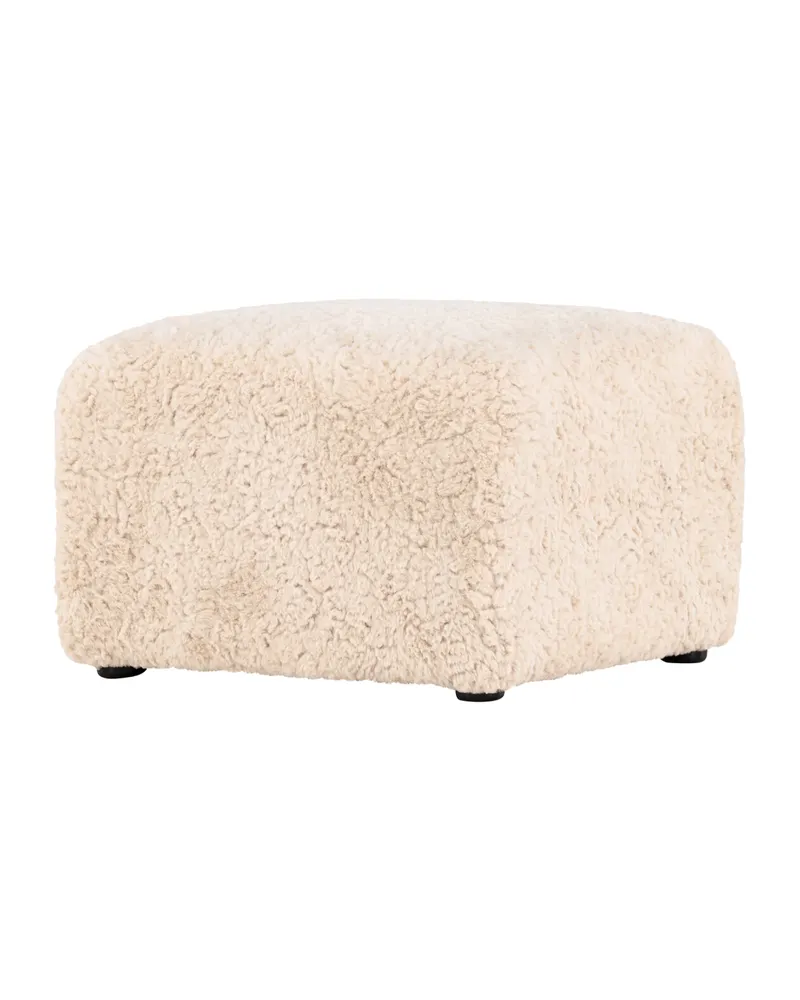 Frankie quadratischer Pouf aus Fleece in 50 × 35 × 50 cm, Ansicht 1