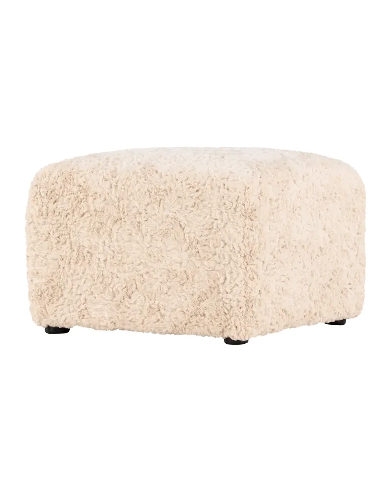 Frankie quadratischer Pouf aus Fleece in 50 × 35 × 50 cm, Ansicht 8