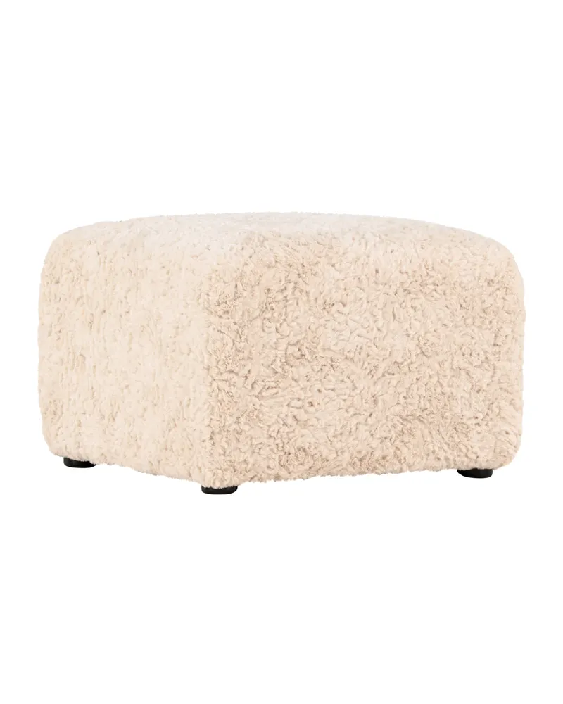 Frankie quadratischer Pouf aus Fleece in 50 × 35 × 50 cm, Ansicht 9