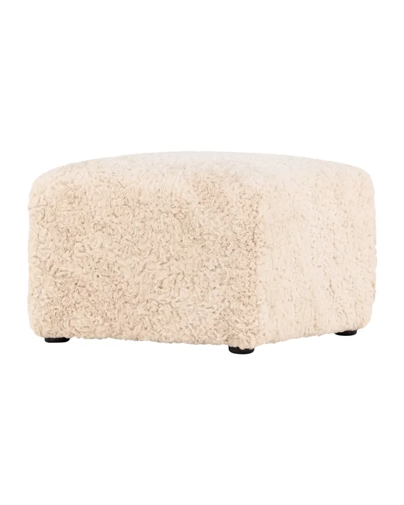 Frankie quadratischer Pouf aus Fleece in 50 × 35 × 50 cm, Ansicht 11