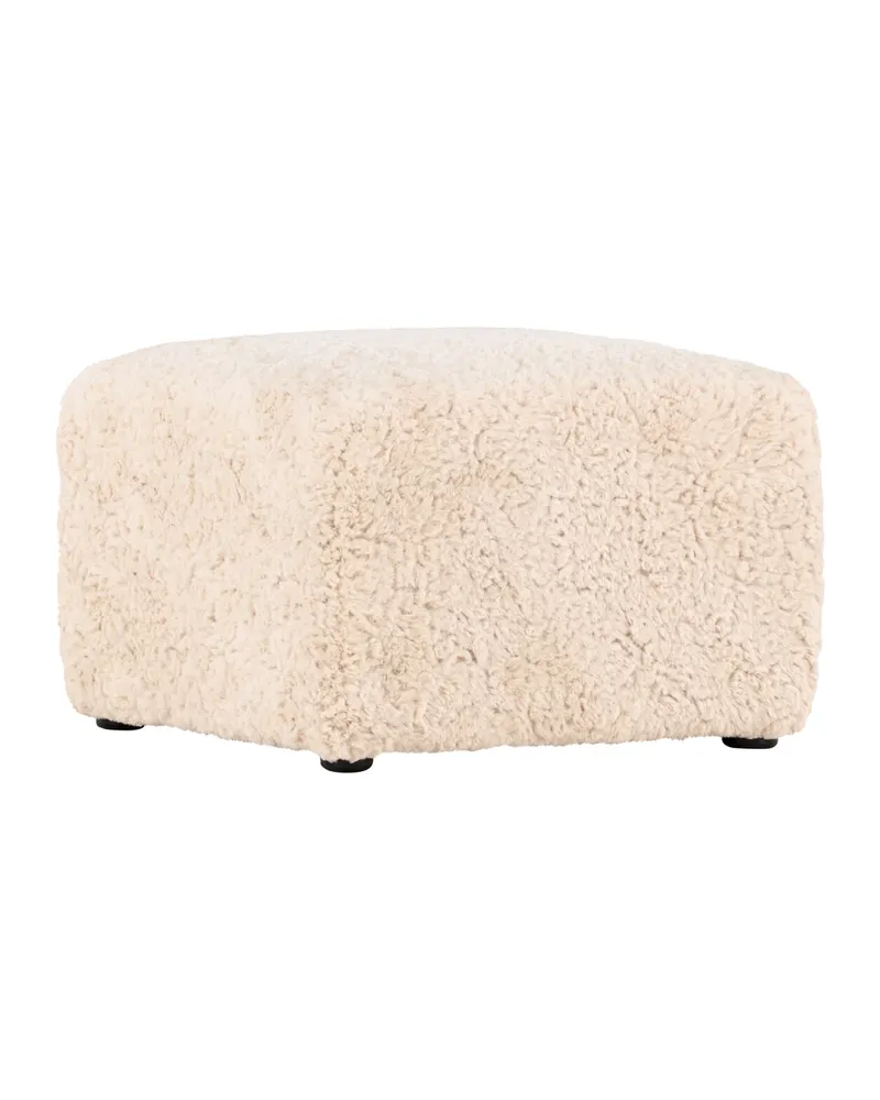 Frankie quadratischer Pouf aus Fleece in 50 × 35 × 50 cm, Ansicht 12