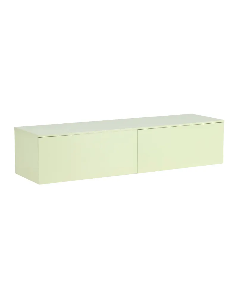 Frihamn flache Kommode in 160 × 45 × 35 cm, Grün, Gestell Hellgrün, Ansicht 12