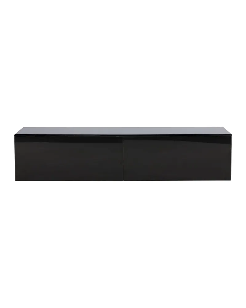 Fristad Lowboard ohne Beine in glänzendem Schwarz