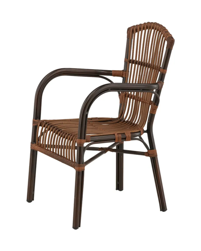 Galera Gartenstuhl mit Rattansitz und Armlehnen, Ansicht 5