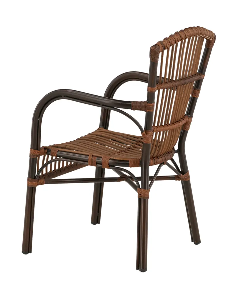 Galera Gartenstuhl mit Rattansitz und Armlehnen, Ansicht 6
