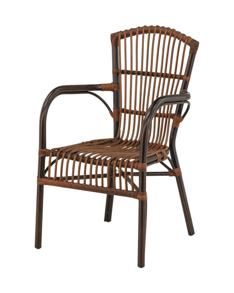 Galera Gartenstuhl mit Rattansitz und Armlehnen, Ansicht 7