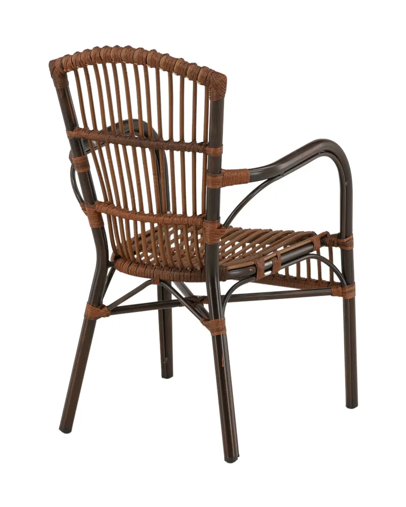 Galera Gartenstuhl mit Rattansitz und Armlehnen, Ansicht 8