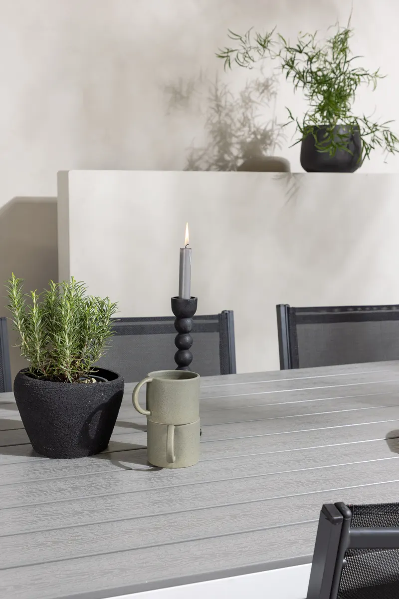 Garcia & Copacabana Gartenmöbel-Set mit hellem Tisch und 6 Stühlen, im Wohnraum, Ansicht 3