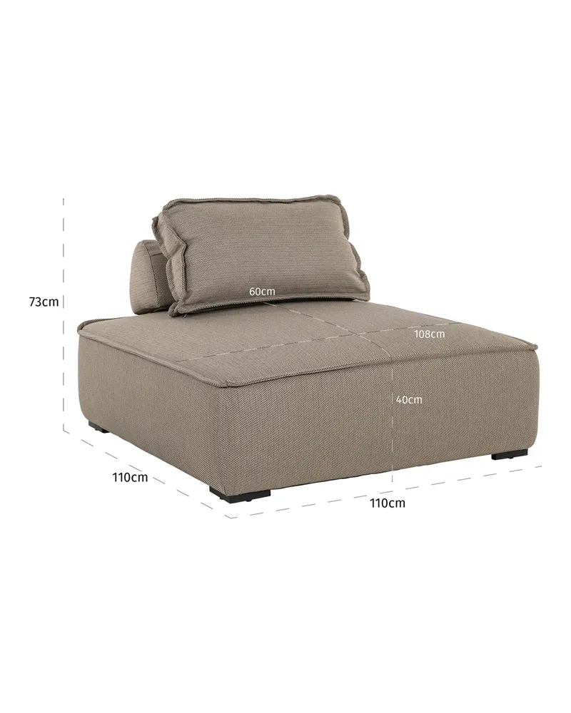 Gartensessel Jondal, Taupe von Richmond Interiors, Produktansicht 9