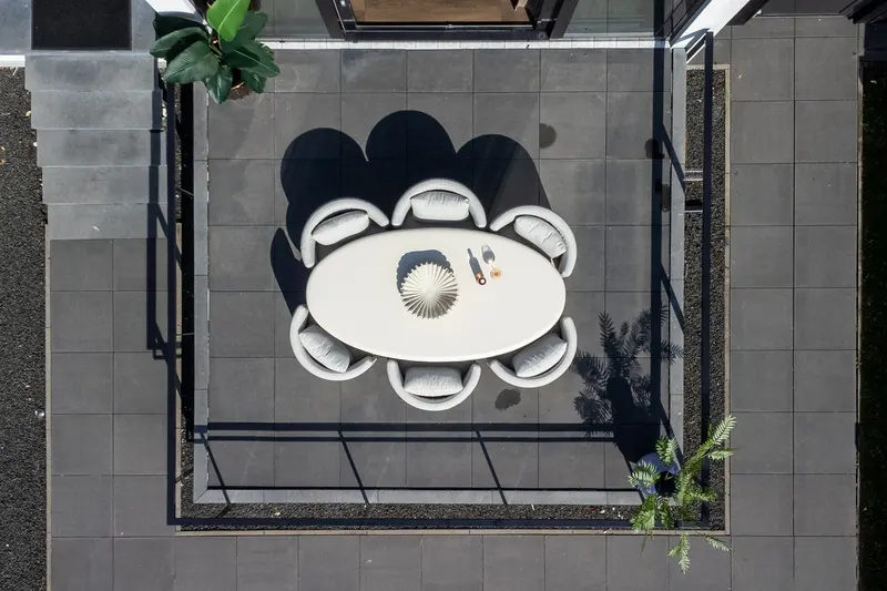 Gartenstuhl Marlin, Beige, drehbar von Richmond Interiors, Wohnbeispiel 18, im Wohnraum