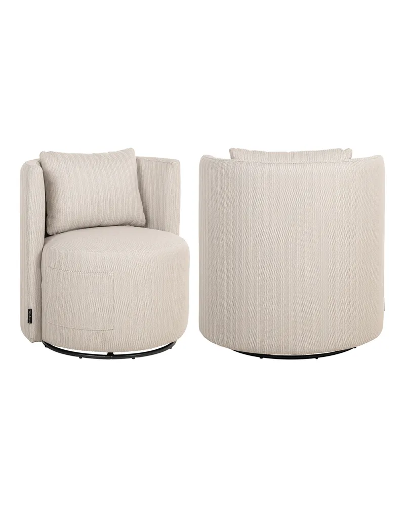 Gartenstuhl Marlin, Beige, drehbar von Richmond Interiors, Produktansicht 2
