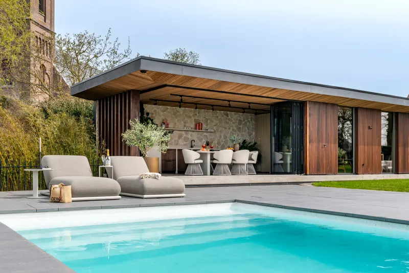 Outdoor-Beistelltisch Reed, Hellbeige von Richmond Interiors, Wohnbeispiel 6, im Wohnraum