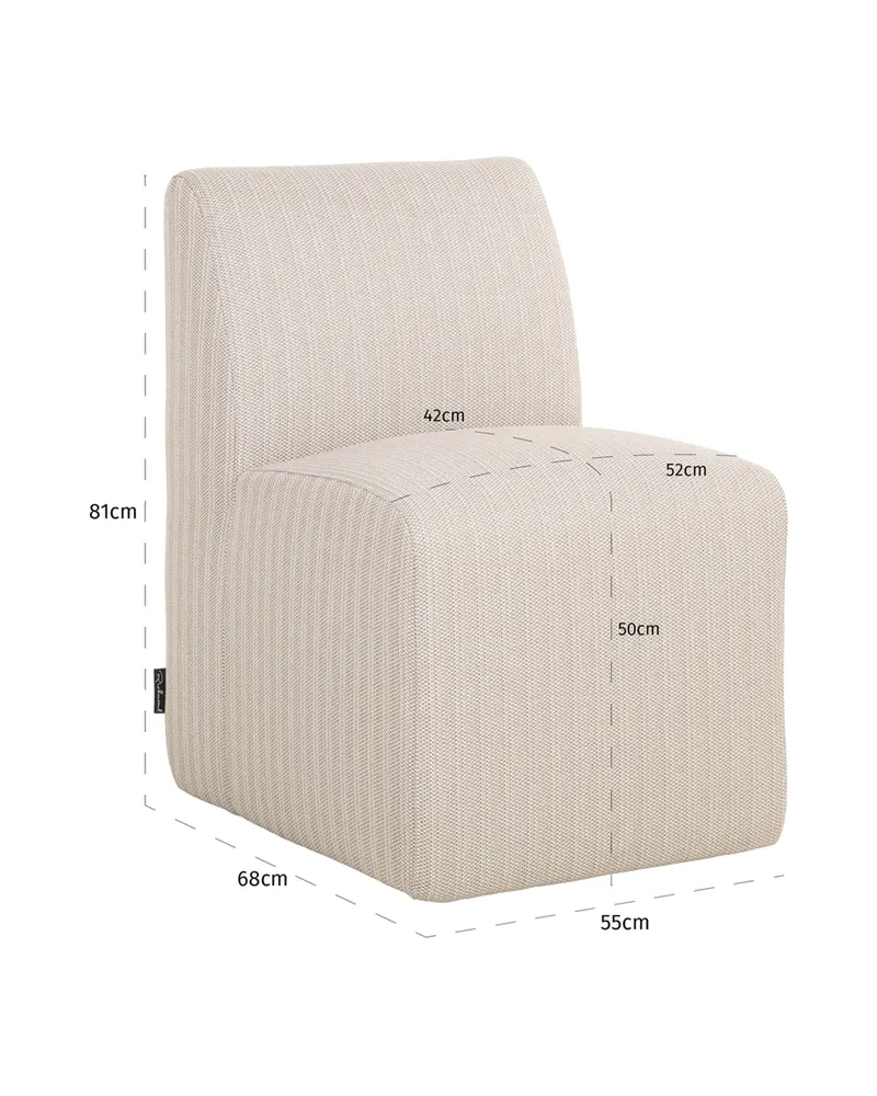 Gartenstuhl Riva, Beige von Richmond Interiors, Produktansicht 9
