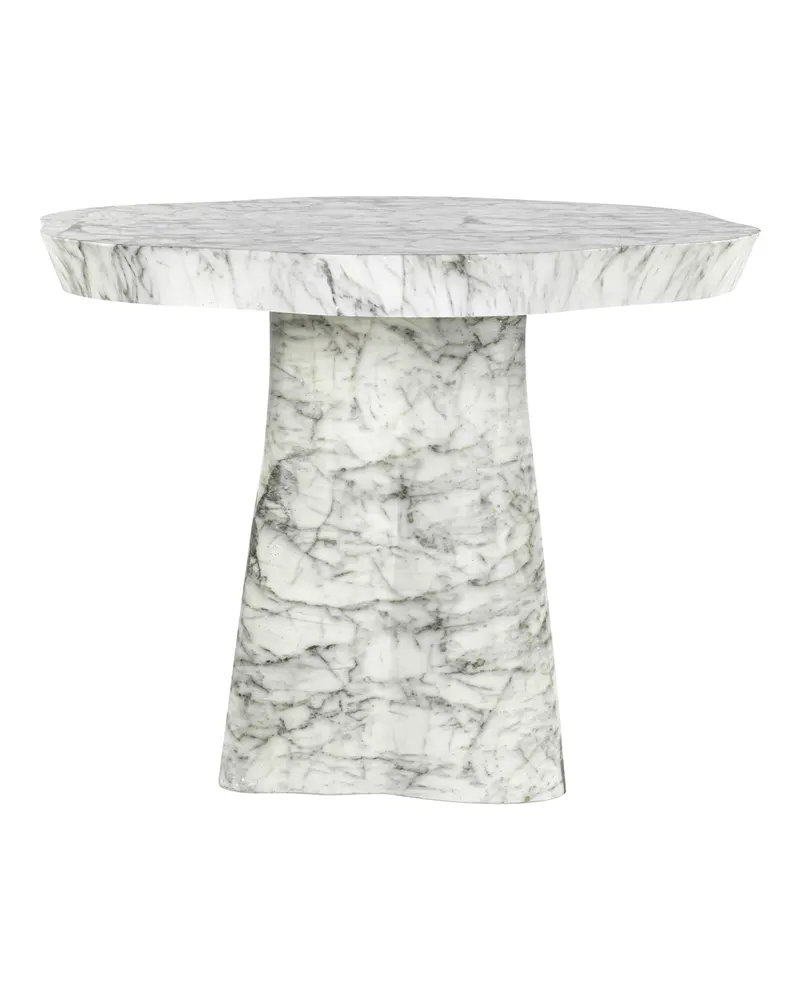 Gartentisch Rockyard Weiß, 100 cm Ø von Richmond Interiors