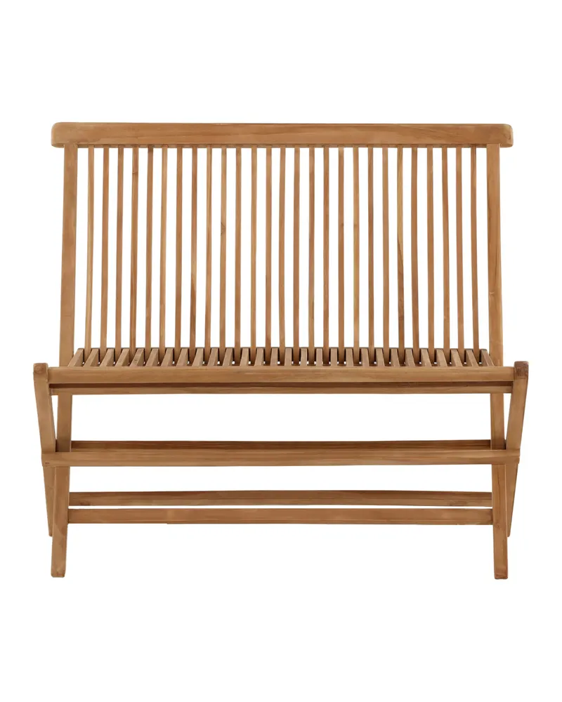 Ghana Gartensofa in Bankform aus Teak, klappbar