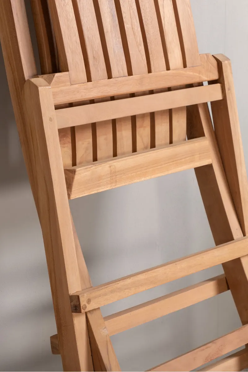 Ghana klappbarer Gartenstuhl aus Teak, im Wohnraum, Ansicht 3