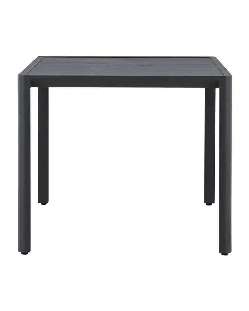 Giardini Gartentisch aus Aluminium mit gerippter Tischplatte in 150 × 85 cm, Schwarz, Ansicht 10